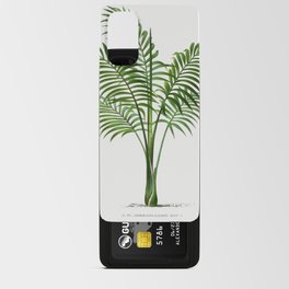 Vintage Botanical Print - Chamaoedorea Palm Tree Illustration Android Card Case
