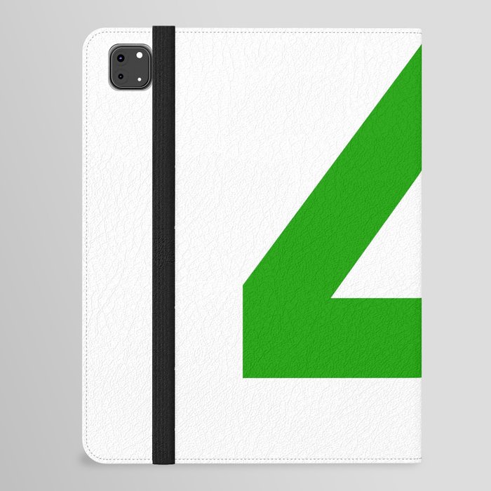 Number 4 (Green & White) iPad Folio Case