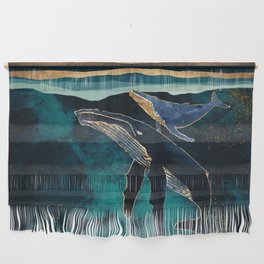 Moonlit Whales Wall Hanging