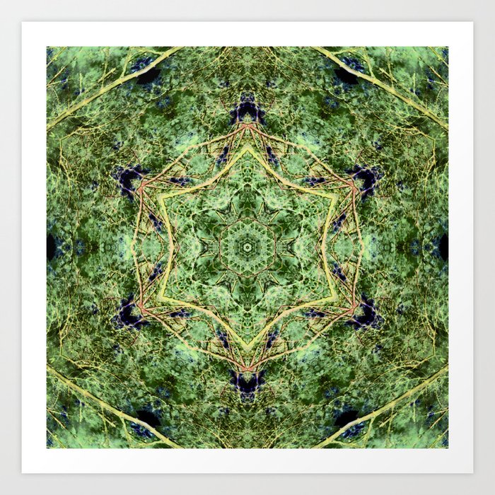 Inverted Pine Tree from Below Digital Manipulation Abstract Kaleidoscope Pattern Nature Photography Art Print