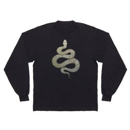 Snake's Charm in Black Long Sleeve T-shirt