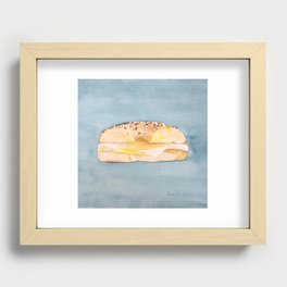 Bagel, Egg & Cheese Recessed Framed Print