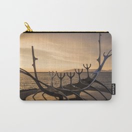 Viking Ship Carry-All Pouch | Photo, Iceland, Nature, Mirrorless, Sunset 