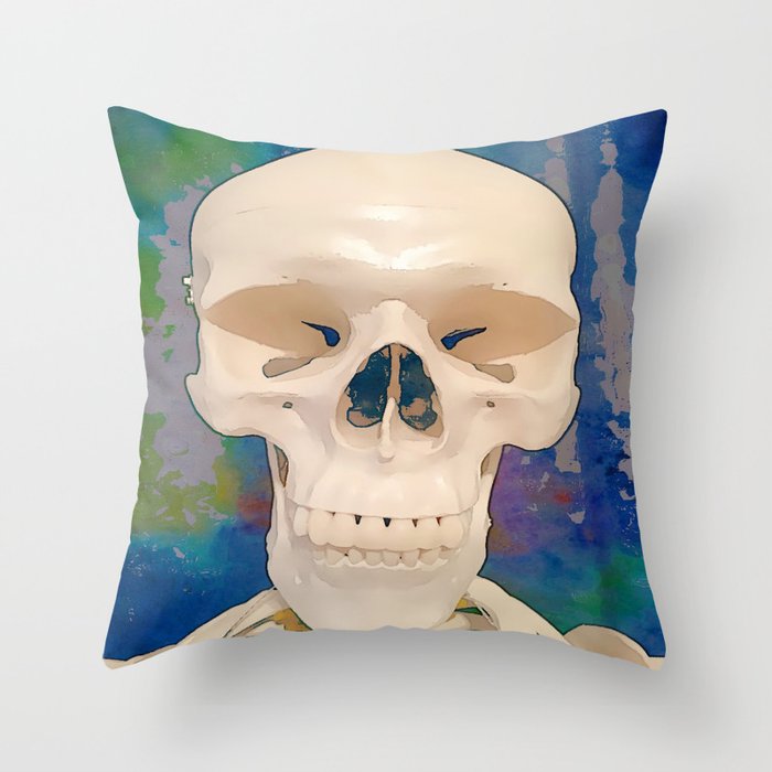 Skull Life Throw Pillow