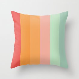 Vintage Rainbow Throw Pillow