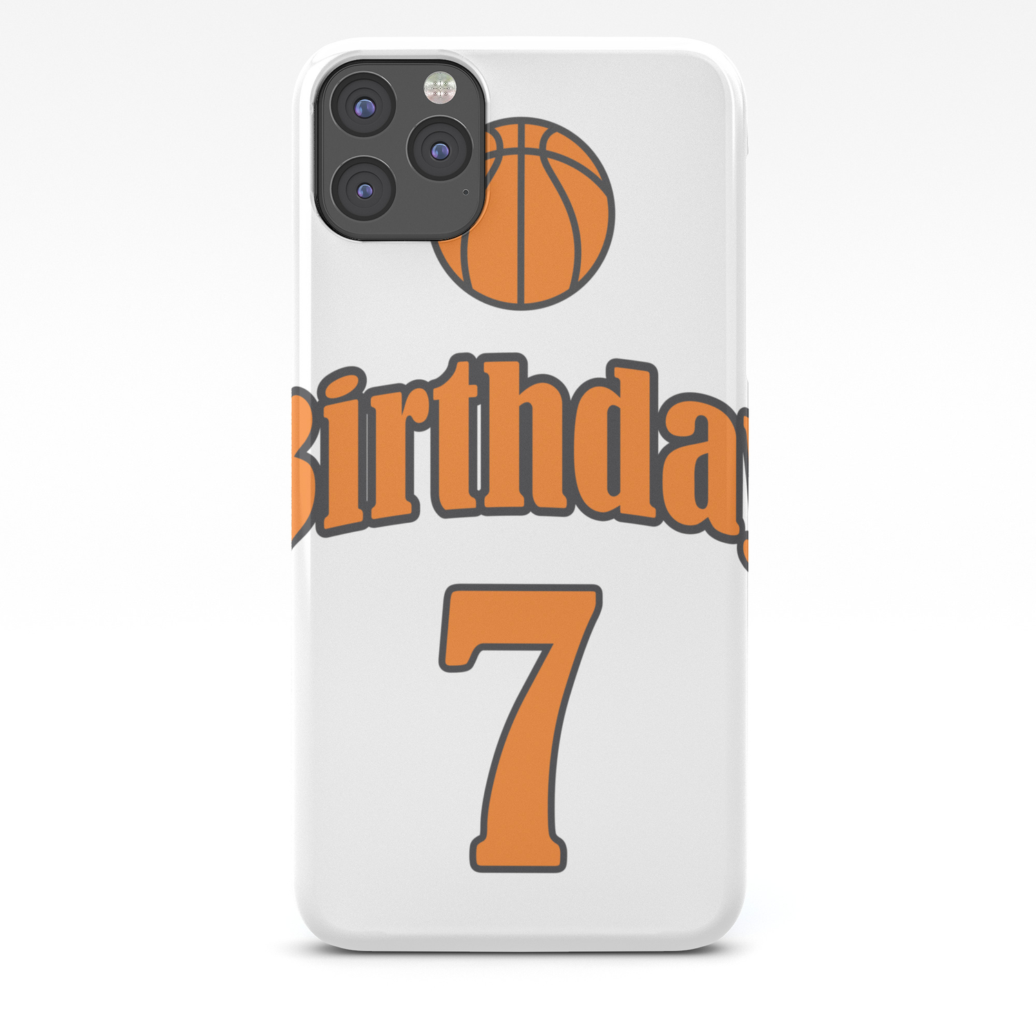 7th Birthday Basketball Funny Boy Girl Kids Gift Iphone Case By