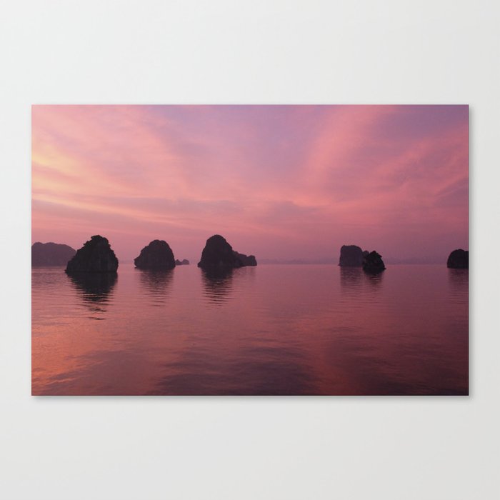 Halong Bay at Sunset Canvas Print