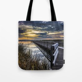 Farmington Bay Sunset - Great Salt Lake Tote Bag