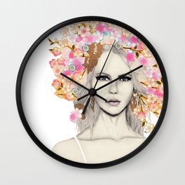 Flower Crown Wall Clock