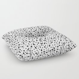 dalmatian print- black and white Floor Pillow