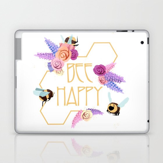 Bee Happy Laptop & iPad Skin
