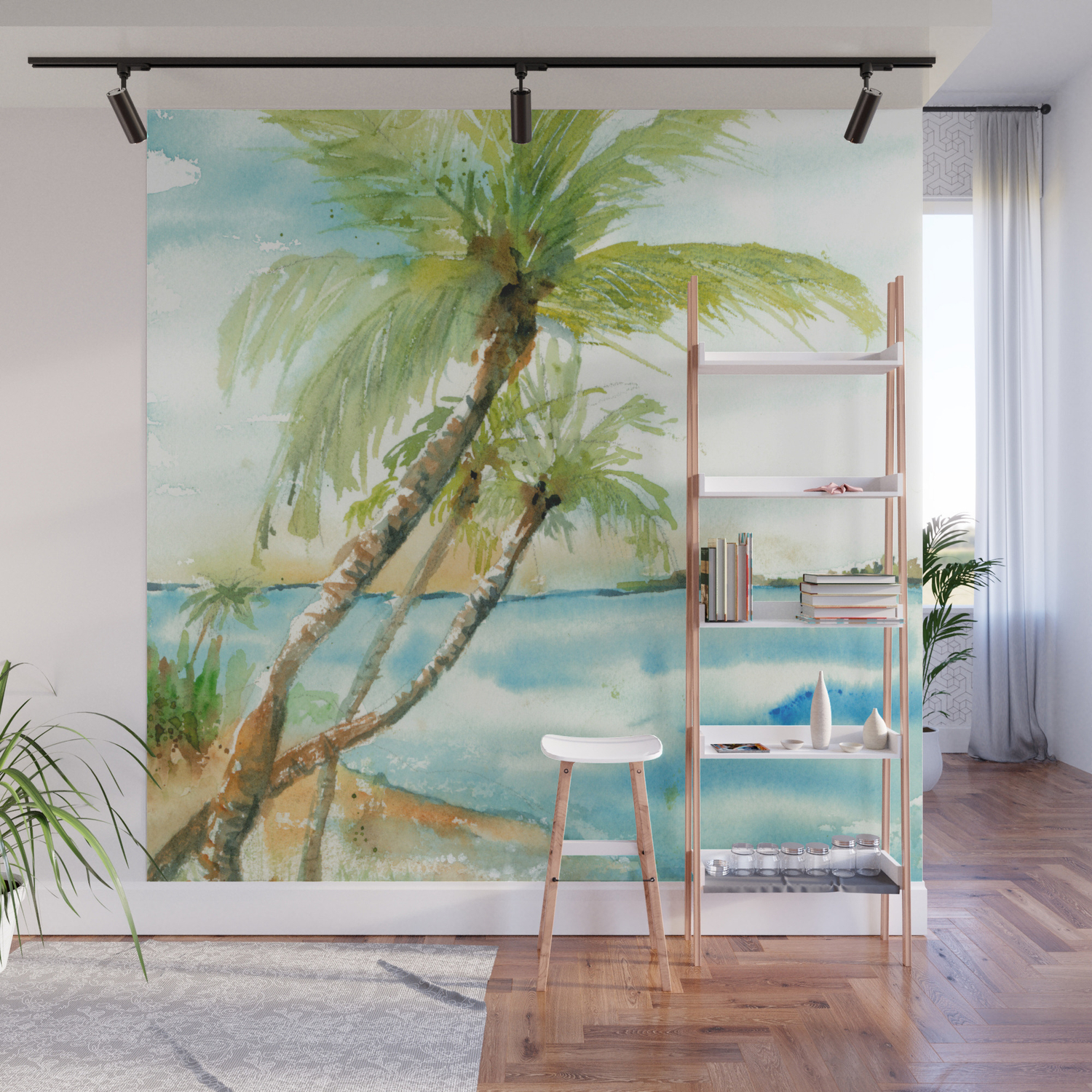 Margaritaville Wall Mural By Deborahthomsenwalkerfineart Society6