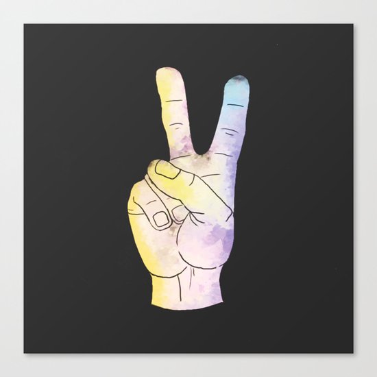 Peace out! Canvas Print