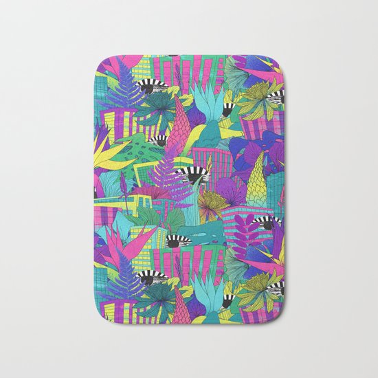 the city is a jungle Bath Mat