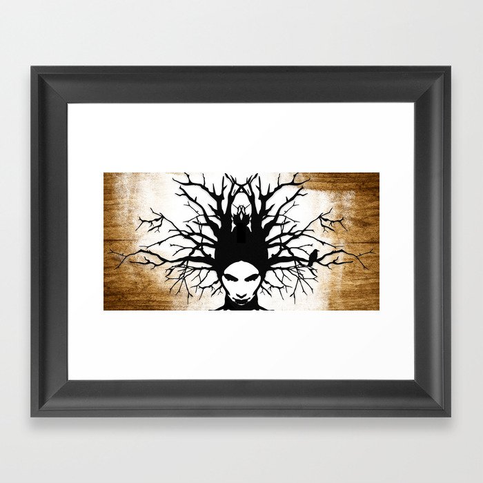 OVERGROWN THOUGHTS Framed Art Print