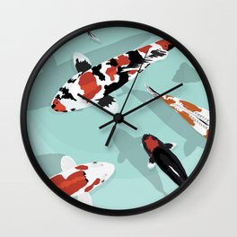 Koi Pond  Wall Clock