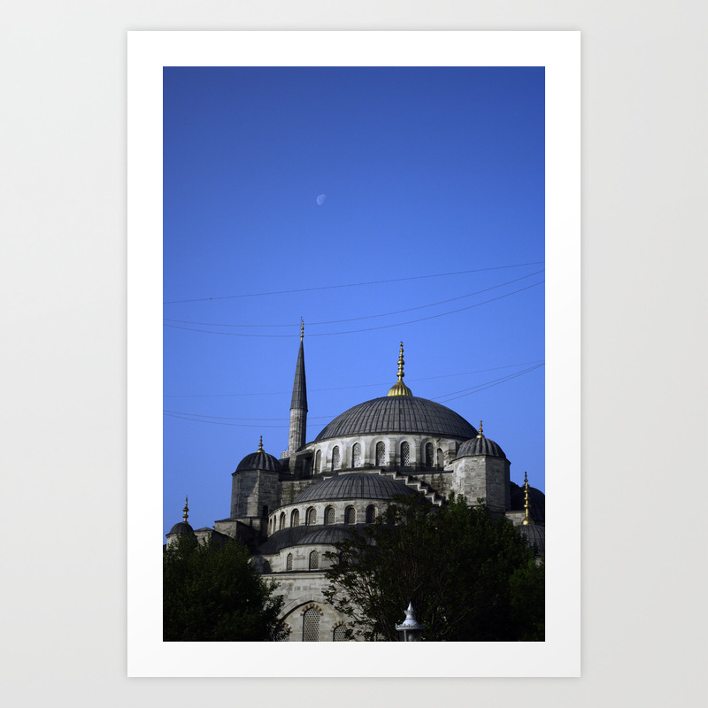 Blue Mosque Sultan Ahmed Mosque In Istanbul Turkey Art Print By Jenquest Society6