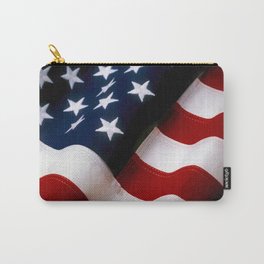 Waving American Flag Carry-All Pouch | Freedom, 4Thofjuly, America, Veterans, Americanflag, American, Starsandstripes, Americana, Military, Flag 