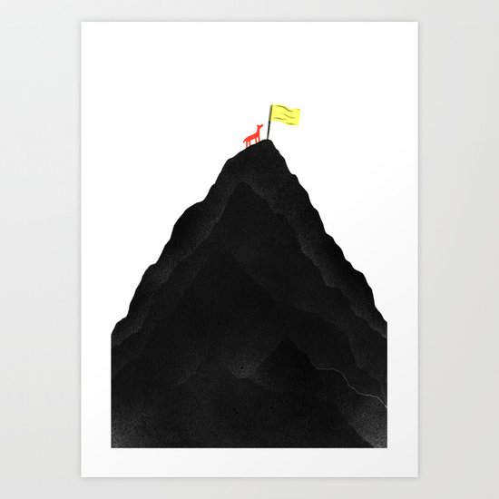 Man & Nature - To The Top Art Print