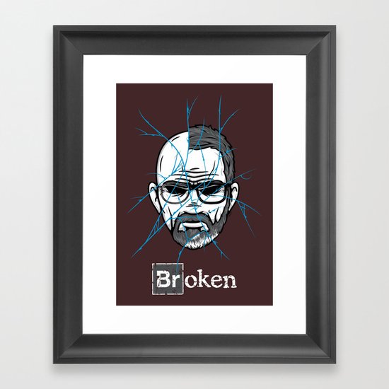Broken Framed Art Print