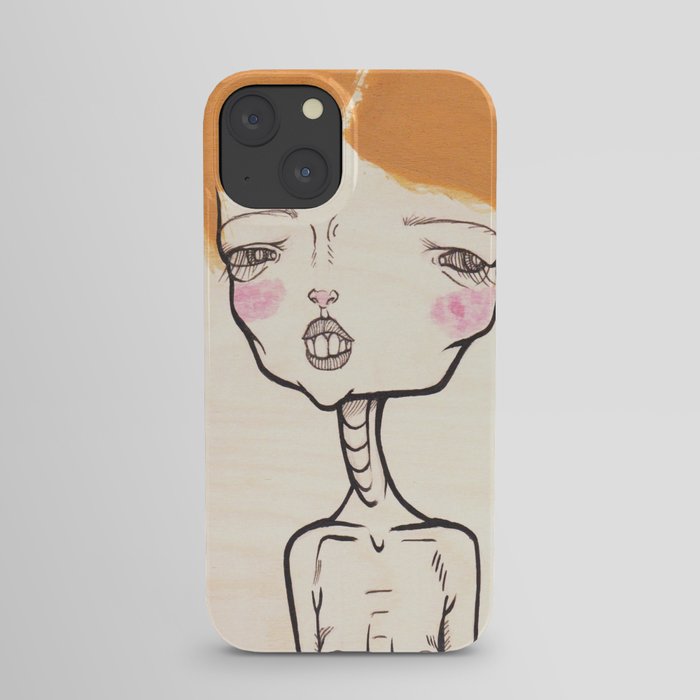 "Frizzy Hair and Nervous Charm" iPhone Case