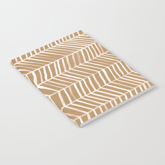 Kraft Herringbone Notebook