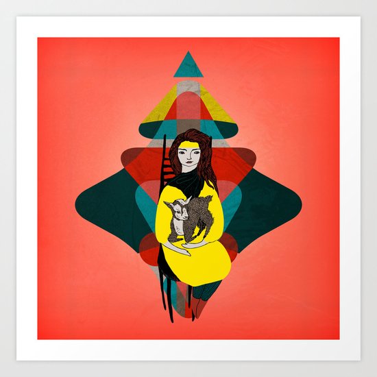 Goat Herder 1 Art Print