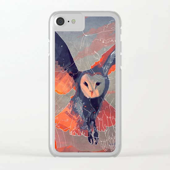 Owl Hunt Clear iPhone Case