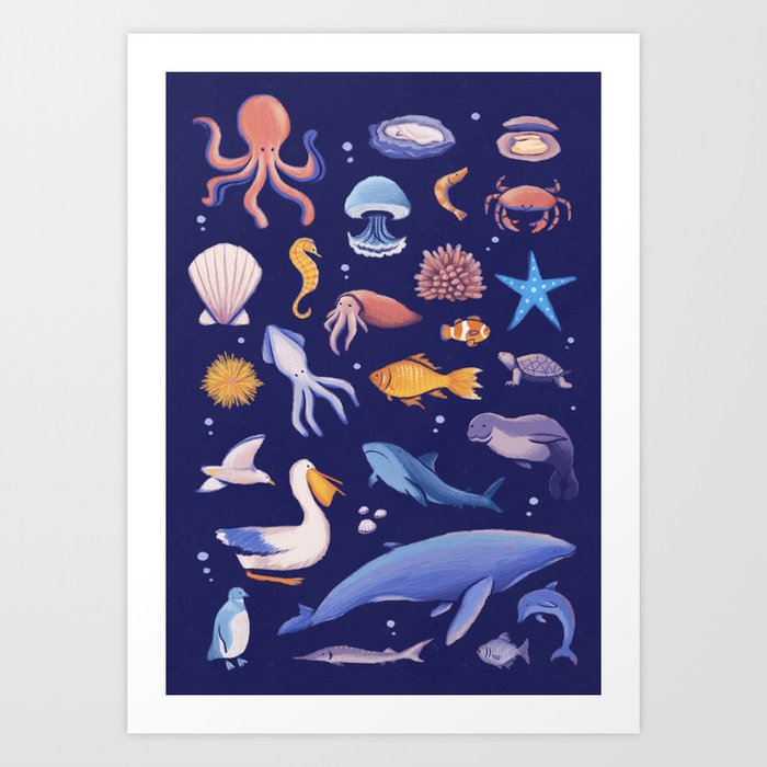 Sea life Art Print