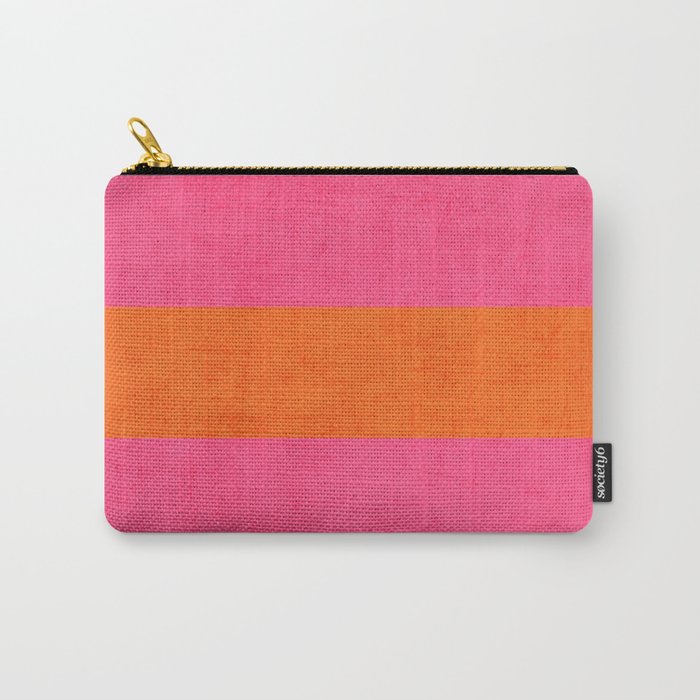 hot pink and orange classic  Carry-All Pouch
