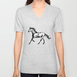 Horse V Neck T Shirt