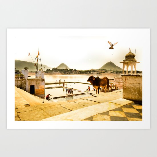 Pushkar Morning Art Print