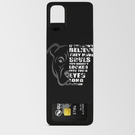 Pitbull soul design, gift for Pitbull lovers & rescuers Android Card Case