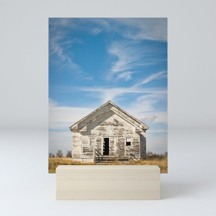 Old Rural Schoolhouse Mini Art Print