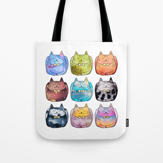 Colorful Cats Tote Bag