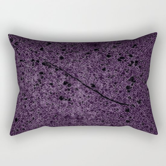 Dark Purple Abstract Rectangular Pillow