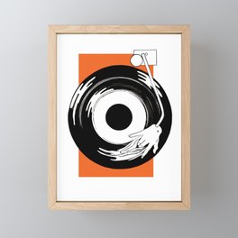Vinyl Records Framed Mini Art Print