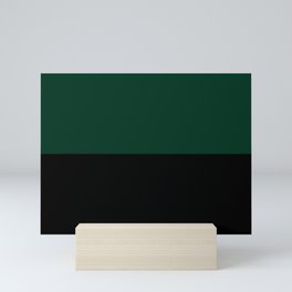 Dark Green and Black Mini Art Print