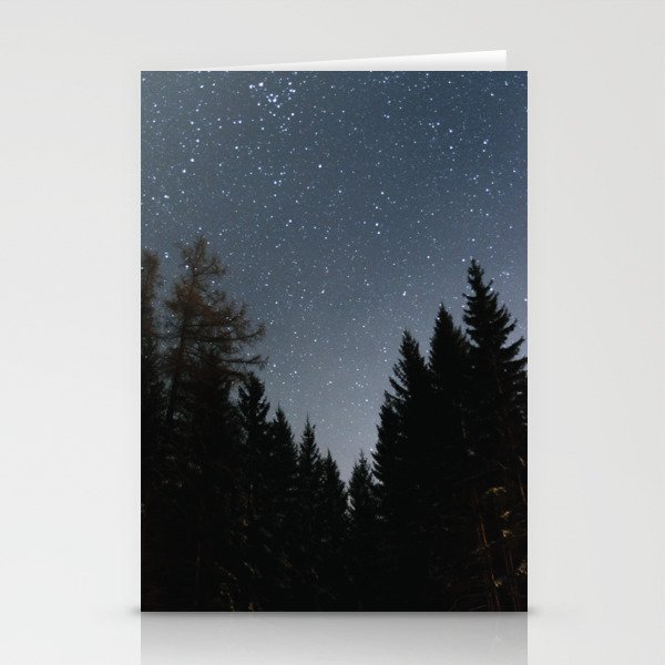 Night Sky in the Woods | Nautre and Landscape Photography Stationery Cards