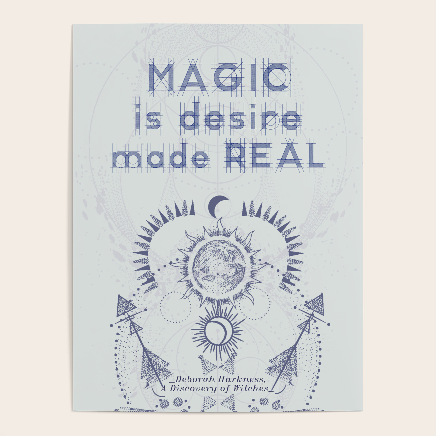 a discovery of witches magic is desire made real poster by epikpage