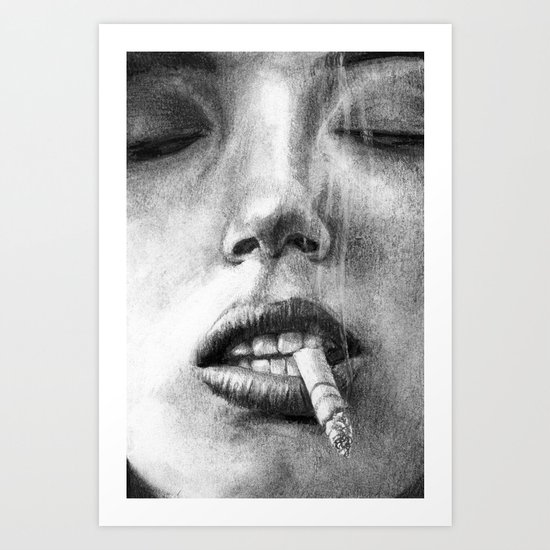 Smoke Art Print