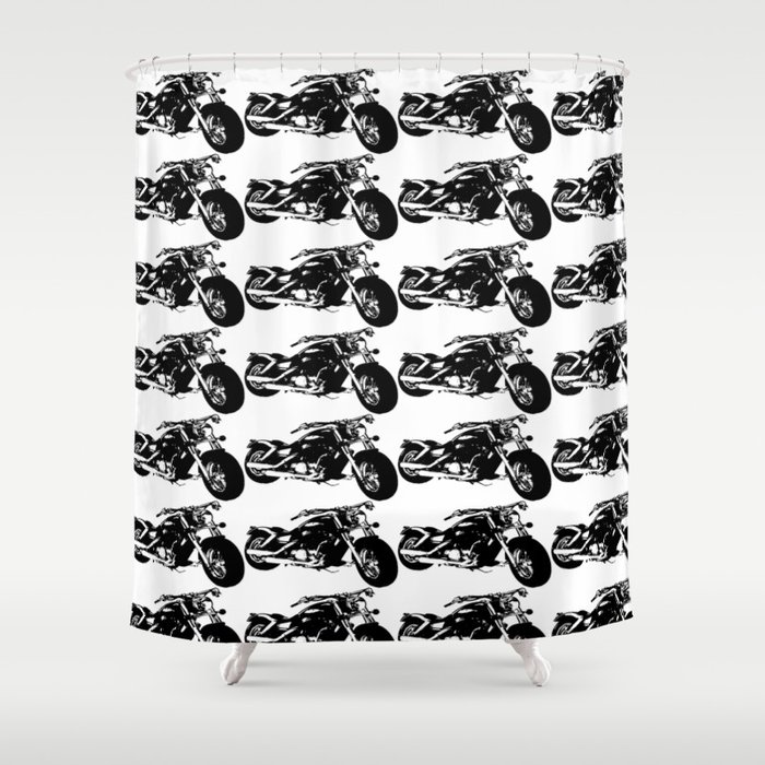 Motorcycle Shower Curtain