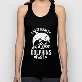Dolphin Trainer Animal Lover Funny Cute Unisex Tank Top