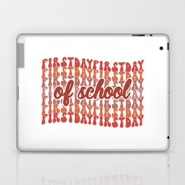 First day of school retro vintage art Laptop Skin