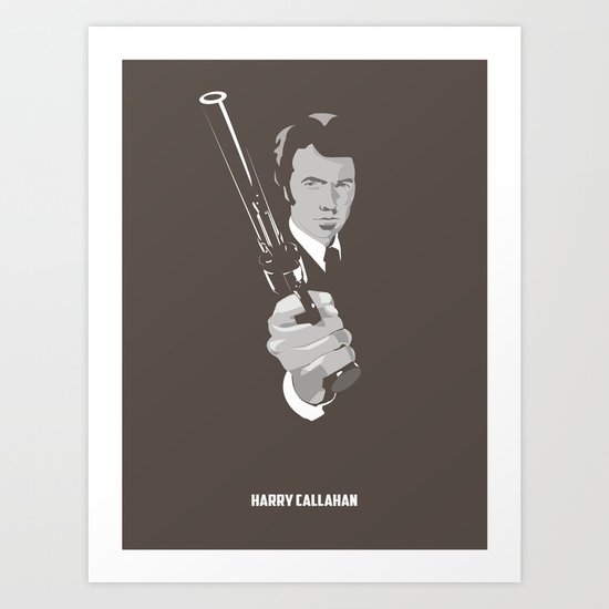 Harry Callahan - Clint Eastwood Art Print