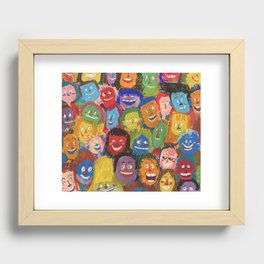 crowded Recessed Framed Print