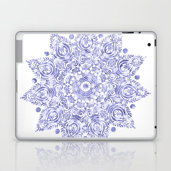 Very Peri 2022 Color Of The Year Violet Periwinkle Mandala III Laptop & iPad Skin