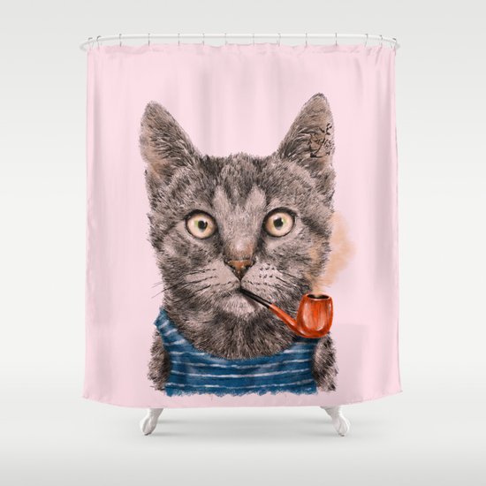 Sailor Cat IX Shower Curtain