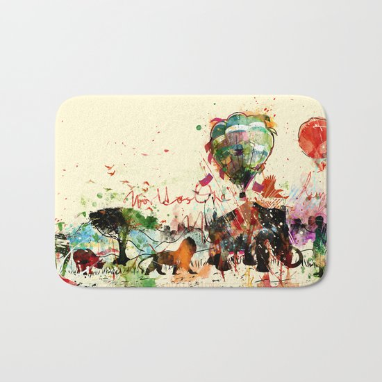 World as One : Human Kind Bath Mat