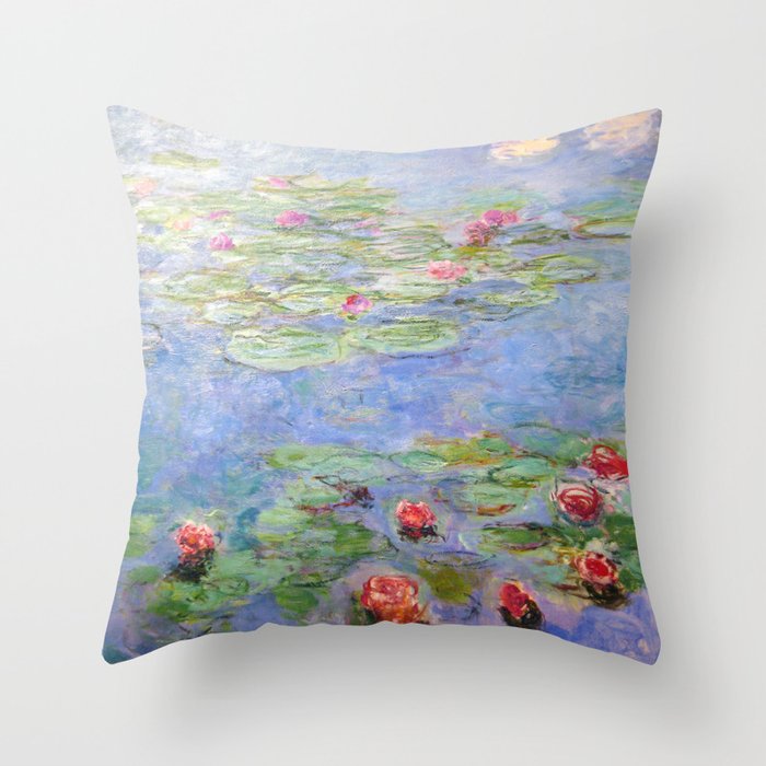 Claude Monet's Water Lilies Throw Pillow
